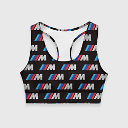 Топик спортивный женский BMW M, цвет: 3D-принт