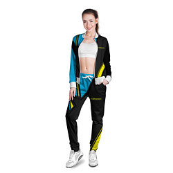 Олимпийка женская Cyberpunk 2077: Sport, цвет: 3D-белый — фото 2
