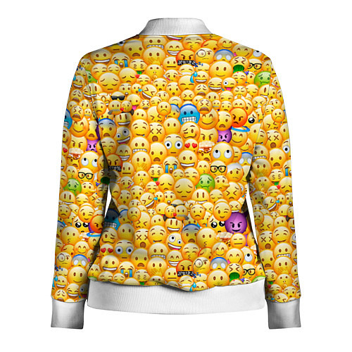 Женская олимпийка Смайлики Emoji / 3D-Белый – фото 2