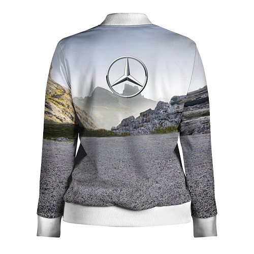 Женская олимпийка Mercedes V8 Biturbo / 3D-Белый – фото 2