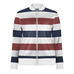 Олимпийка женская Полоски, цвет: 3D-белый