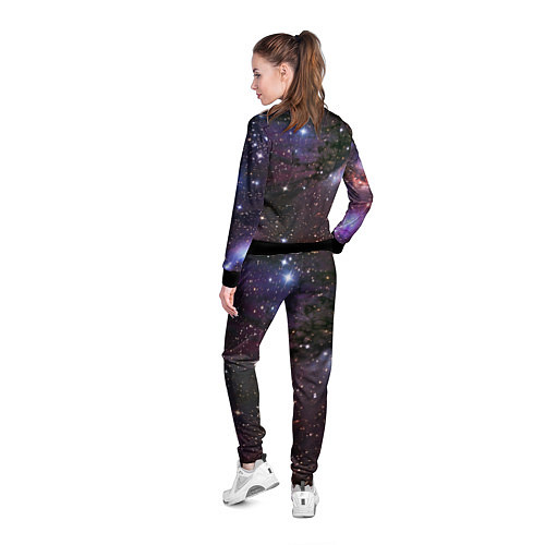 Женская олимпийка Галактика S / 3D-Черный – фото 4