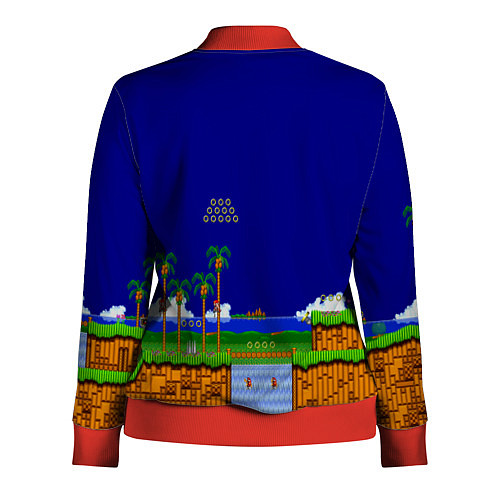 Женская олимпийка Sonic / 3D-Красный – фото 2