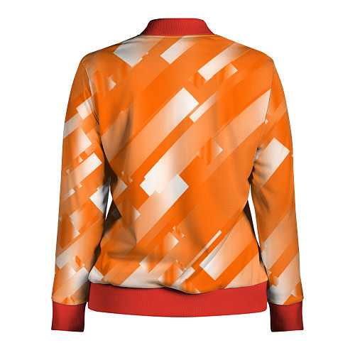 Женская олимпийка Оранжевый градиент / 3D-Красный – фото 2