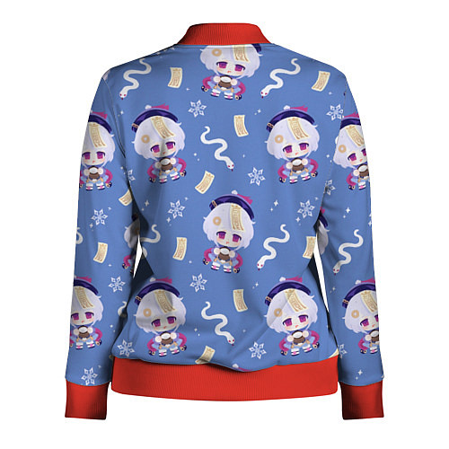 Женская олимпийка Genshin Impact / 3D-Красный – фото 2