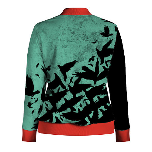 Женская олимпийка DEMON SLAYER KIMETSU NO YAIBA / 3D-Красный – фото 2