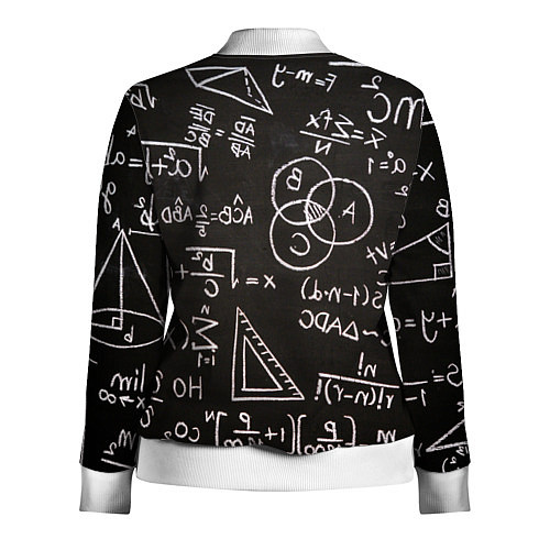 Женская олимпийка Математические уравнения / 3D-Белый – фото 2