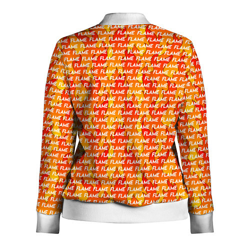 Женская олимпийка РЫЖЕЕ ПЛАМЯ GINGER FLAME / 3D-Белый – фото 2