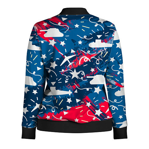 Женская олимпийка День победы / 3D-Черный – фото 2