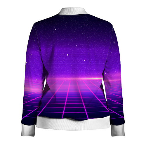 Женская олимпийка Девушка - пантера StayWild / 3D-Белый – фото 2