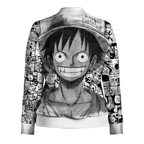 Женская олимпийка Луфи улыбается one piece / 3D-Белый – фото 2