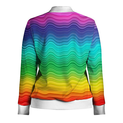 Женская олимпийка D j Пицца / 3D-Белый – фото 2