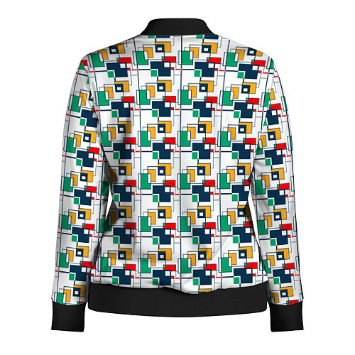 Женская олимпийка Геометрия / 3D-Черный – фото 2