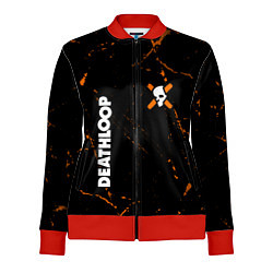 Олимпийка женская Deathloop - Skull - Grunge, цвет: 3D-красный