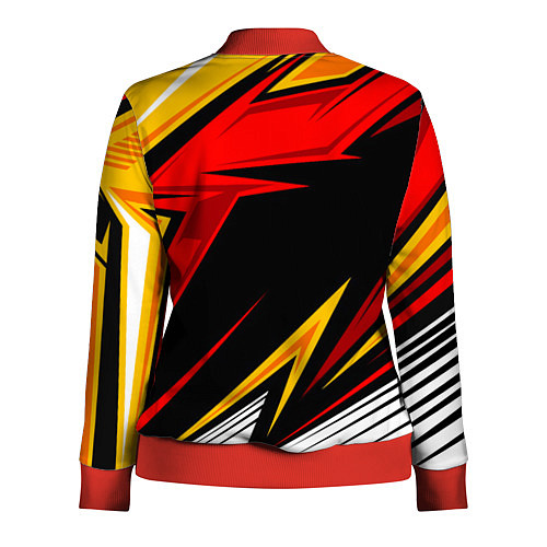 Женская олимпийка КРАСНО-ЖЕЛТЫЙ СПОРТ SPORT / 3D-Красный – фото 2