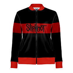 Олимпийка женская Полосатый Slipknot, цвет: 3D-красный