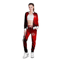 Олимпийка женская LEXUS RED GEOMETRY ЛЕКСУС, цвет: 3D-белый — фото 2