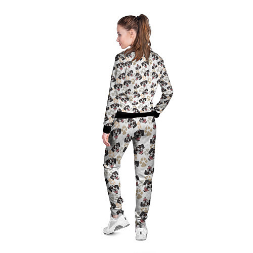 Женская олимпийка Далматинец Dalmatian / 3D-Черный – фото 4