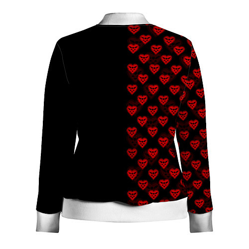 Женская олимпийка HALF PATTERN DELTARUNE LOGO / 3D-Белый – фото 2