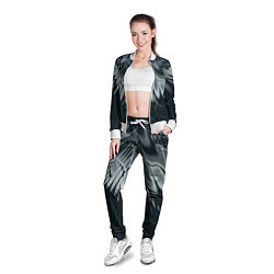 Олимпийка женская Серый - коллекция Лучи - Хуф и Ся, цвет: 3D-белый — фото 2