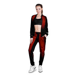 Олимпийка женская Красный хоррор, цвет: 3D-черный — фото 2