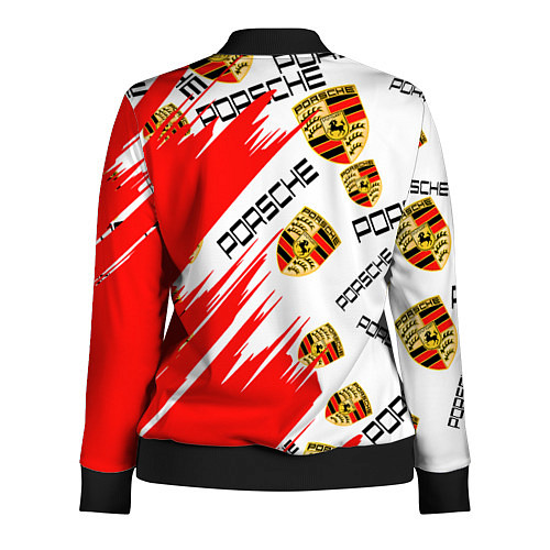 Женская олимпийка Porsche sport / 3D-Черный – фото 2