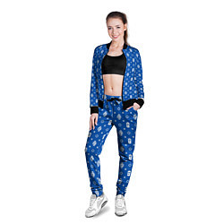 Олимпийка женская Узор Blue Dope Ski Mask Camo Dope Street Market, цвет: 3D-черный — фото 2