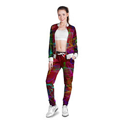 Олимпийка женская Color neon pattern Vanguard, цвет: 3D-белый — фото 2