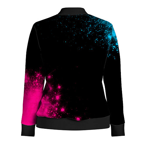 Женская олимпийка Thirty Seconds to Mars Neon Gradient / 3D-Черный – фото 2