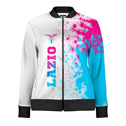 Женская олимпийка Lazio neon gradient style: по-вертикали