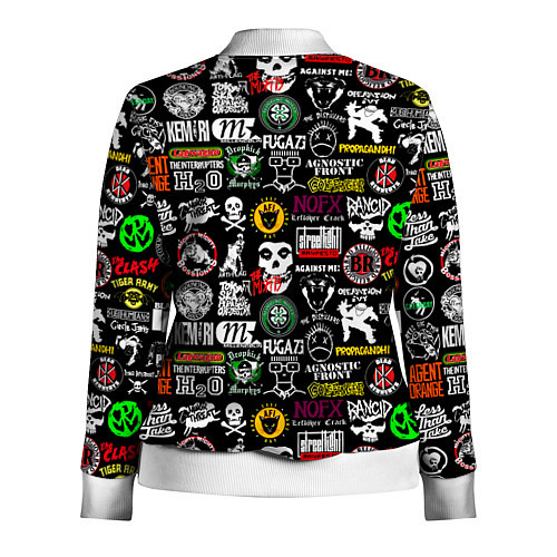 Женская олимпийка Inscriptions in English quotes / 3D-Белый – фото 2