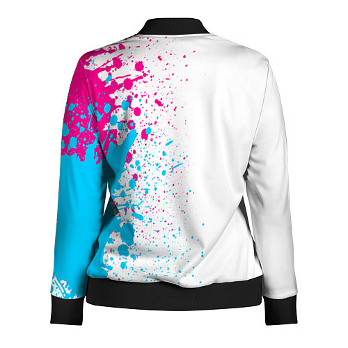 Женская олимпийка Nine Inch Nails neon gradient style: по-вертикали / 3D-Черный – фото 2