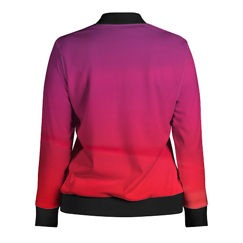 Женская олимпийка Красное небо / 3D-Черный – фото 2