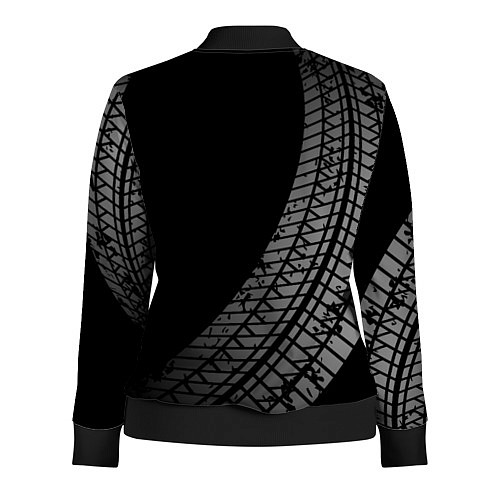 Женская олимпийка BMW tire tracks / 3D-Черный – фото 2