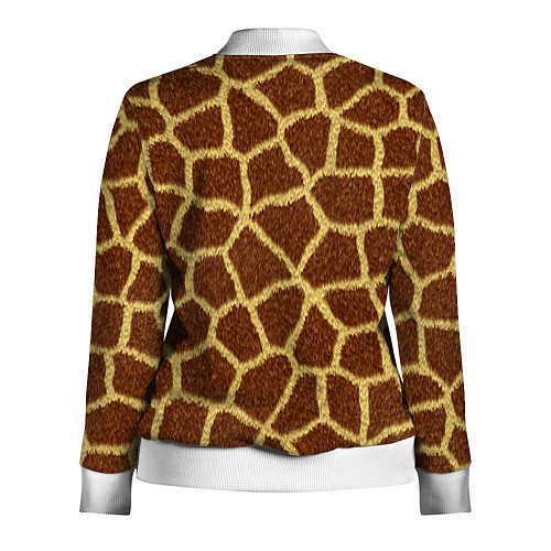 Женская олимпийка Текстура жирафа / 3D-Белый – фото 2