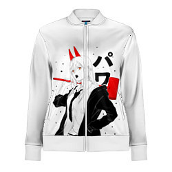 Олимпийка женская Пауэр на белом фоне, цвет: 3D-белый