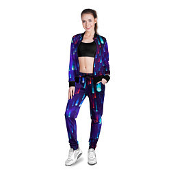 Олимпийка женская Neon rain, цвет: 3D-черный — фото 2