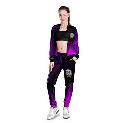 Олимпийка женская Motorhead violet plasma, цвет: 3D-черный — фото 2