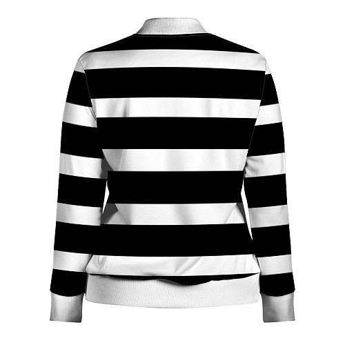 Женская олимпийка Полосатая / 3D-Белый – фото 2