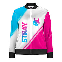 Женская олимпийка Stray neon gradient style: надпись, символ