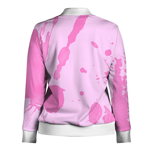 Женская олимпийка Котик и ножик / 3D-Белый – фото 2