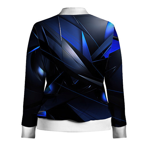 Женская олимпийка Blue black background / 3D-Белый – фото 2