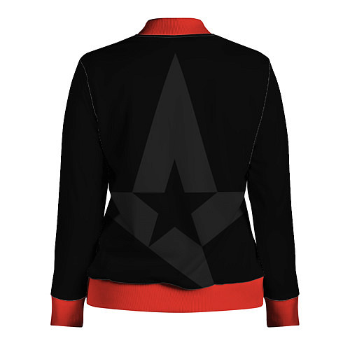 Женская олимпийка Форма Astralis black / 3D-Красный – фото 2