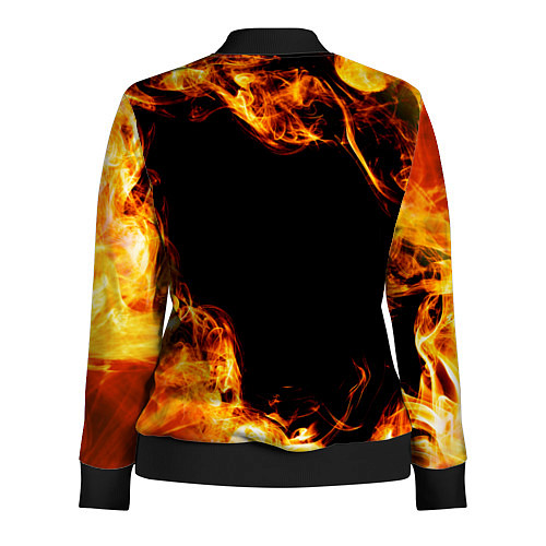 Женская олимпийка Papa Roach и пылающий огонь / 3D-Черный – фото 2