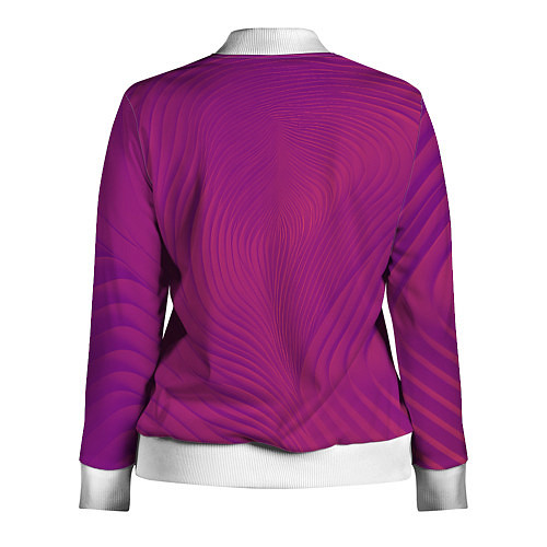 Женская олимпийка Фантазия в пурпурном / 3D-Белый – фото 2
