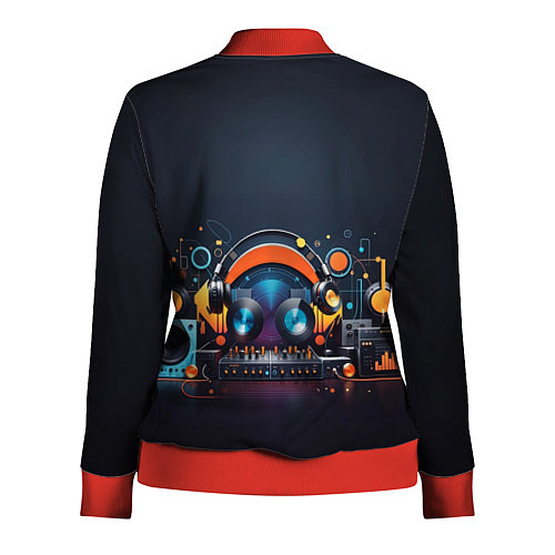 Женская олимпийка Диджейский пульт / 3D-Красный – фото 2