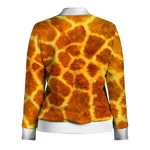 Женская олимпийка Шкура жирафа - текстура / 3D-Белый – фото 2