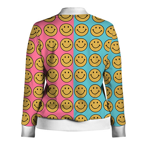 Женская олимпийка Smiley / 3D-Белый – фото 2