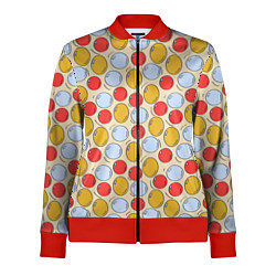 Женская олимпийка Красные, желтые и голубые пузыри