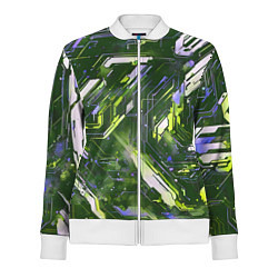 Женская олимпийка Космические кибер схемы зелёные